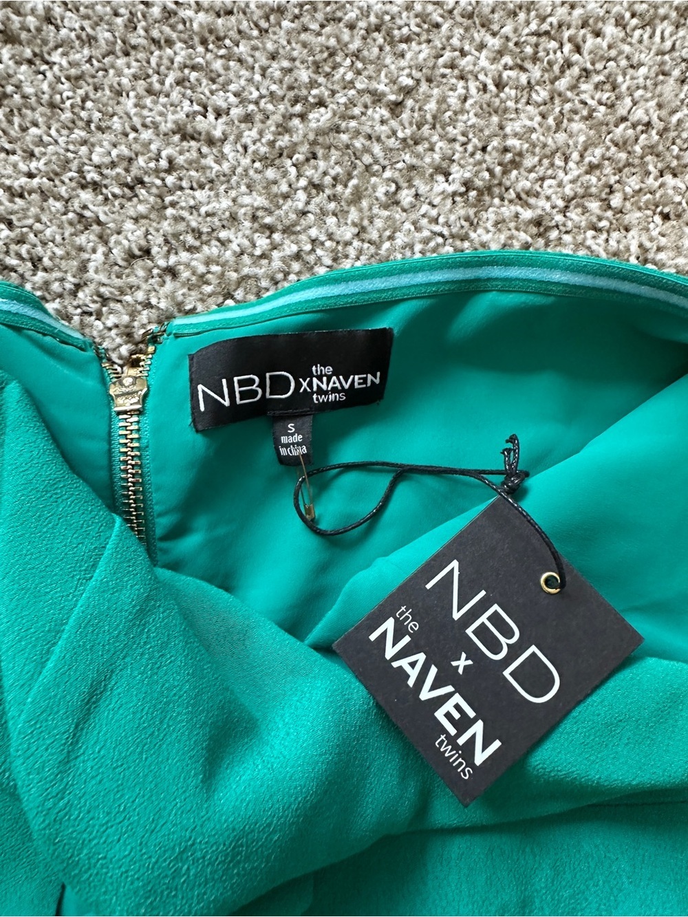 NBD x Naven Twins Revolve Weekend Stay Strapless Maxi Dress in Sea Green - Picture 4 of 9